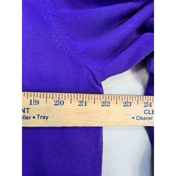 Quacker Factory Womens Embellished Cardigan Sweater Size XL/XXL Purple - Picture 7 of 9